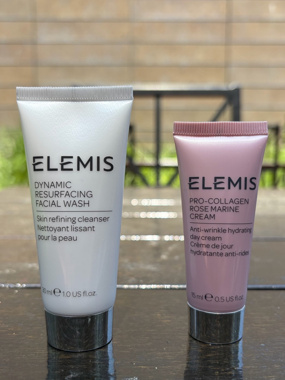Elemis bundle: Dynamic resurfacing facial wash & Pro-collagen rose marine cream